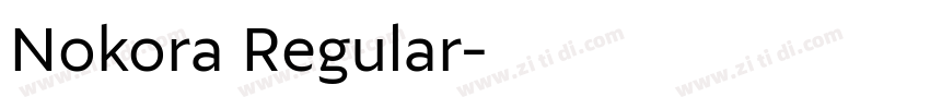 Nokora Regular字体转换